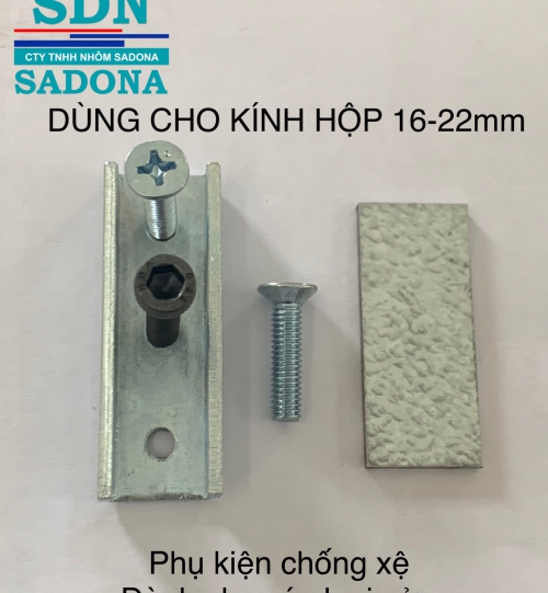 Phụ kiện chống xệ kính hộp dành cho tất cả các loại cửa 